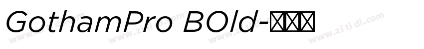 GothamPro BOld字体转换